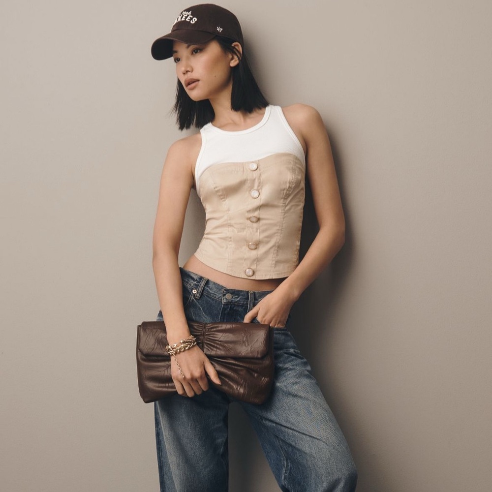 Anthropology New Corset Towfer Tank Top